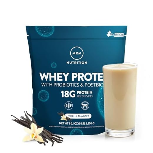 MRM Nutrition Whey Protein - Vanilla Flavored with BCAAs - 85 Servings