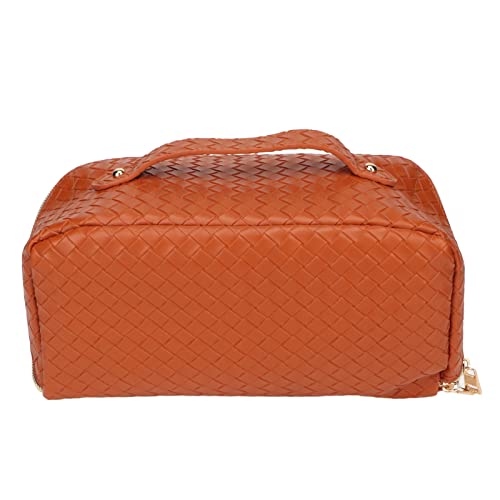 Bolsa de Armazenamento de Maquiagem, PU Bolsa de Maquiagem de Viagem Multifuncional de Grande Capaci