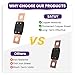SATUY 6Pcs MEGA/AMG High Current Fuse, 175A, 200A, 250A Bolt-on Automotive Fuses for Cars, Trucks, Boats & Industrial Equipment