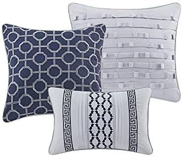 Miniatura 13 de Madison Park Juego de edredón de lujo, diseño tradicional de jacquard para todas las estaciones, falda de cama a juego, almohadas decorativas, King