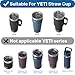 Bluwing Straws for YETI, 6 Pcs Reusable Tumbler Clear Straws Replacement for YETI 25 oz, 26 oz, 35 oz, 42 oz, Tritan Drinking Straws for Smoothies, Milkshake, 2 Straw Brush