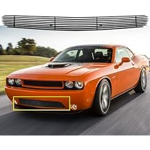 Black Front Grill fits 2011 2012 2013 2014 Challenger Lower Bumper Billet Grille Insert2Pcs