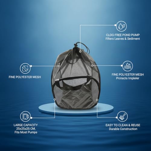 Bolsa de filtro para bomba de estanque de poliéster duradero miniatura 5