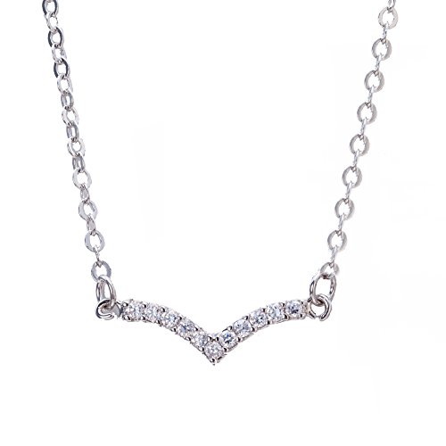 Collier Feng Shui en zircone cubique et chaîne plaquée or platine prestigieuse