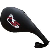 Bouclier De Frappe PSS Pao Boxe Incurvé – Patte D'ours Pour MMA, Kickboxing, Karaté, Taekwondo, 55x32x10 Cm, Noir/rouge