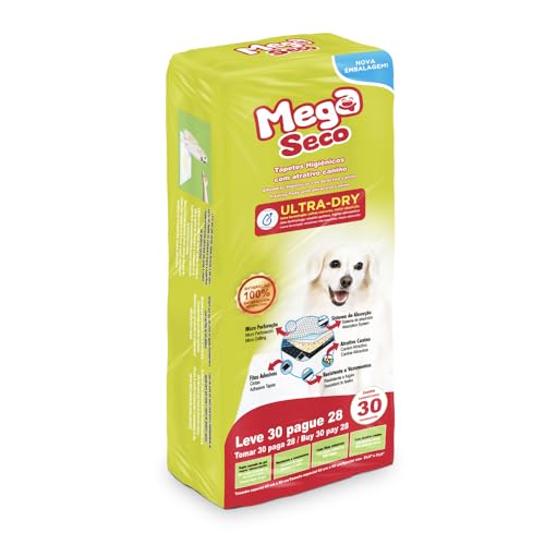 Mega Seco Tapete Higiênico 30 Und 65X60Cm