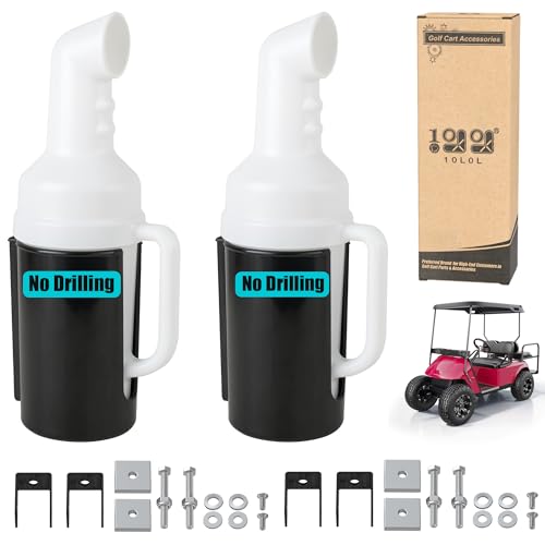 10L0L Golf Cart Sand Bottle with Holder, No Drilling Needed