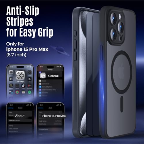Image of Symcele Designed for iPhone 15 Pro Max Case, Black