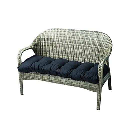 Coussin de balancelle 2 ou 3 places noir matelassé haute densité