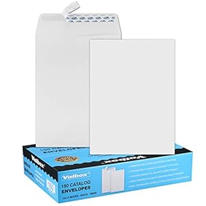 ValBox 10×13 Self Seal Catalog Envelopes 150 Packs Large White Envelopes with Peel and Seal Flap for Mailing, Organizing…