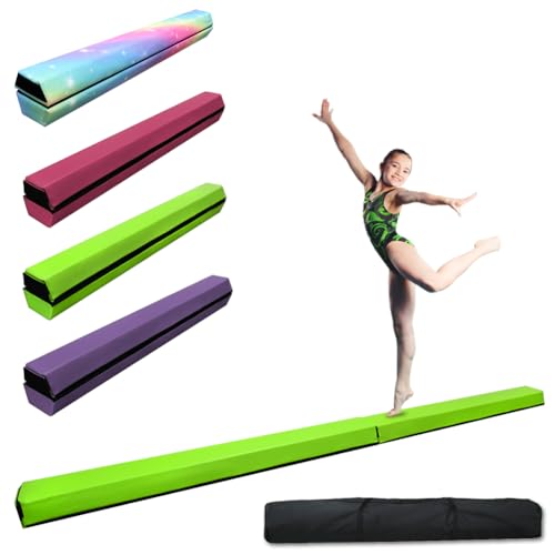 HomeSun Barra de equilibrio plegable de 240 cm, para el hogar, color verde, 240 cm