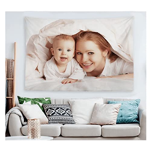 Tapisserie murale personnalisée bébé en tissu pour décoration de chambre