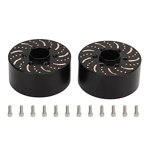 Culnflun Brass Wheel Weights Heavy Duty Wheel Hex Hub Adapter for RC Crawler Black (18.5mm)