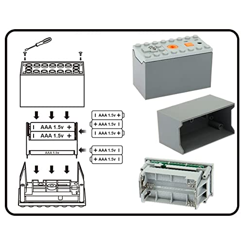 FunTomia Kazi Elektrische spoorweg - klembouwstenen constructieset 98226 - zwart turquoise - Image 6