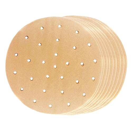 Beaupretty 200個 バーベキュー用品用無漂ノンスティック耐油ベーキングペーパー 家用蒸し器 食材の栄養保持 香りキープで後片付け簡単