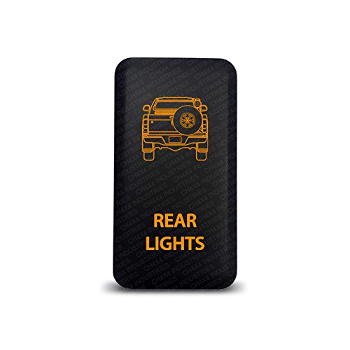 CH4X4 Push Switch for Toyota Hilux - Rear Lights Symbol - Amber LED