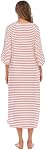 RONGTAI Zip Viscose Nightie: short-sleeve, printed, soft, light, travel, all season. Gift