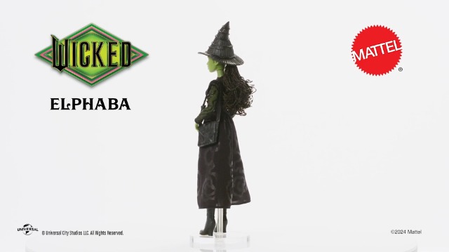 Mattel, Wicked Muñeca Elphaba Premium para niñas de 6 años en adelante