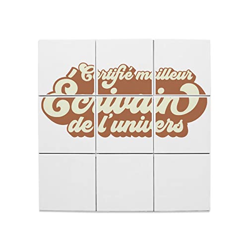 Carreaux céramique littérature 60x60 cm décor haut de gamme salon