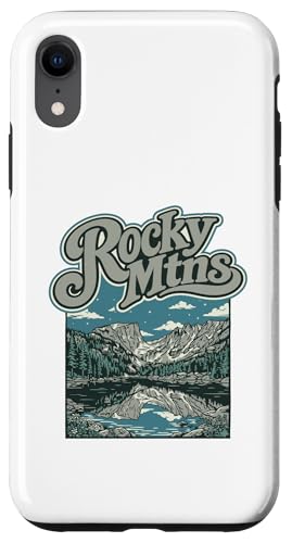 Retro Rocky Mountains National Park Vintage Style 80s �X�}�z�P�[�X iPhone XR �p