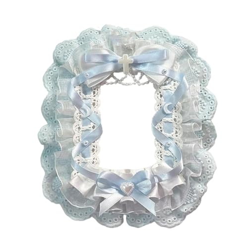 レースフォトカードホルダースイートカード素敵な保護ケース弓写真スリーブプロテクターカバーストレージバッグボウズケース素敵なバスプロテクタースウィートガール