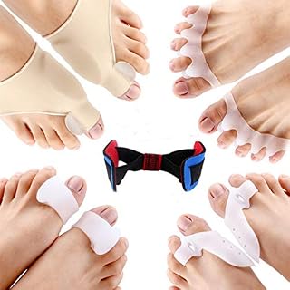 Bunion Corrector and Bunion Pain Relief Kit, Gel Bunion Pads & Sleeve, Toe