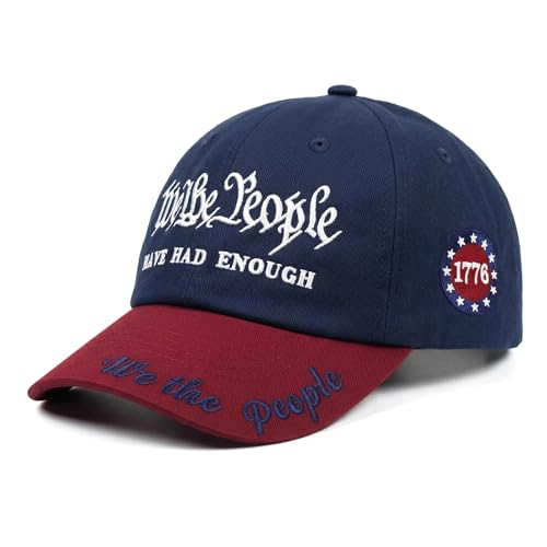 Xoykxoi 250 Anniversary USA Hat Embroidered We the People Baseball Cap Patriotic Merchandise Gifts