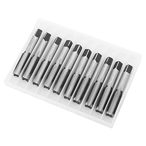 Utoolmart メトリックタップ ねじ切りタップ スレッドミルタップ テーパタップ M12 全長70mm スレッド長さ22mm 高速度鋼HSS 手回し ねじ切りタップ テーパータップ ネジスレッド プラグ パイプ 1セット5個入り