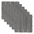 ECOOPTS 20"x20" Interlocking Deck Tiles Patio Floor Tiles Outdoor Flooring Wood Deck Tiles for Porch Balcony Backyard, 6 Slat x 12 Boxes, Grey