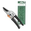 Saboten 7.9-Inch Bypass Pruning Shears, Fluorine-Coated High-Carbon Steel Blade, Ergonomic Non-Slip Grip Hand Pruner, Made in Japan, forest Originals