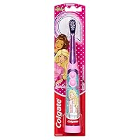 Colgate Kids Barbie Battery Powered Sonic Toothbrush for Children 3+ Years, 1 Pack, Extra Soft Bristles