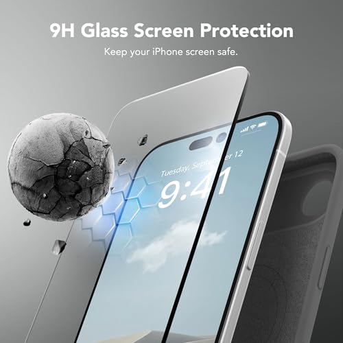 Image of Magnetic for iPhone Air Case, Compatible with MagSafe, [Full Camera Protection][Screen Protector] Silicone Shockproof Protective Phone Case for iPhone 17 Air 6.5 inch, Dark Gray