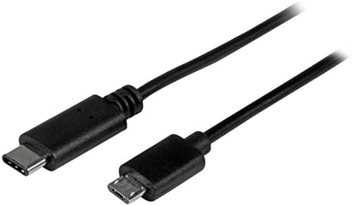 StarTech.com USB C to Mini USB Cable - 6 ft / 2m - M/M - USB 2.0 - Mini USB Cord - USB C to Mini B Cable - USB Type C to Mini USB (USB2CMB2M)