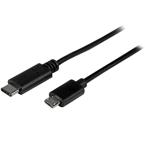 StarTech.com USB C to Micro USB Cable - 0.5m - M/M - Thunderbolt 3 Compatible - Micro USB Cord -USB Type C to Micro USB Cable (USB2CUB50CM)