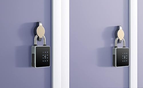 Laxre Smart Padlock With Keys, Bluetooth Keypad Smart Lock, Keyless Entry Front Door Lock,Combination Lock,Water Resistant,App Enabled For Home, Gate,Gym,Outdoor,School,Bike, Locker,Storage Unit #TOP1