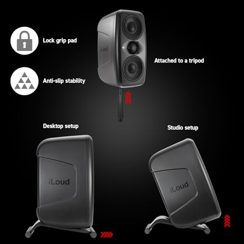 Image of IK Multimedia iLoud MTM MKII (Single Speaker) Compact Studio Monitor with Built-in ARC Room Correction, 100W RMS high-Performance Desktop Speaker, Computer Speakers and pc Speakers use and DJs