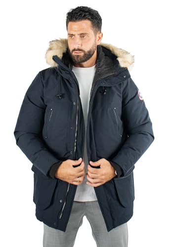 paragoose Mario Manteau parka Longue Homme Navy L