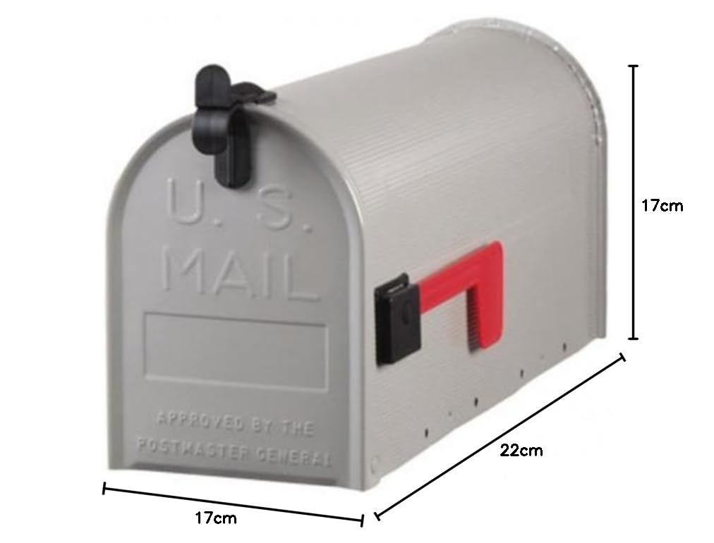 Original US Mailbox - Made in USA - STANDARD - Stahl - grau - Gr. T1