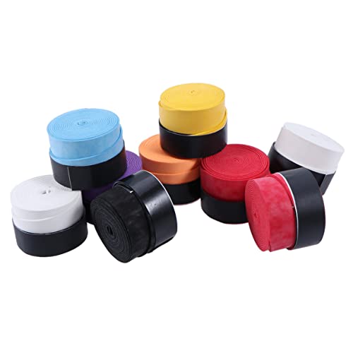CORHAD Tennis Racket Overgrip Tape Absorbent Squash Badminton Racket Grip 9 Pack Random Color