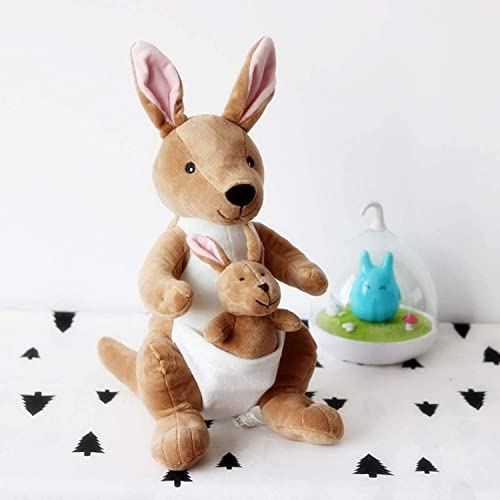 Image of Plush Stuffed Animal Toy | Ultra Soft and Cuddly Teddy for Kids and Adults | Cute Hugging Doll for Gifting, and Bedroom Decor (Kangaroo)