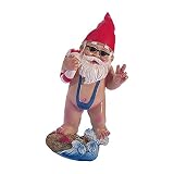 BESPORTBLE Zwerg Figur Lustig Nackt Figur Bikini Wichtel Kuchendeckel StatuteKunstharz für Outdoor Feengarten Rasenschmuck Blumentopf Terrassen