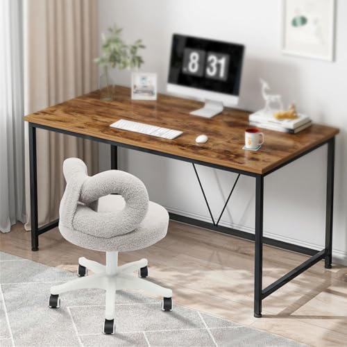 Sillón con respaldo mariposa gris y ruedas miniatura 3