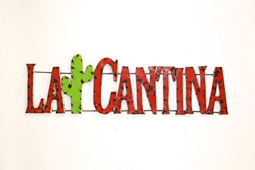 La Cantina Sign-Recycled Metal Art-Wall