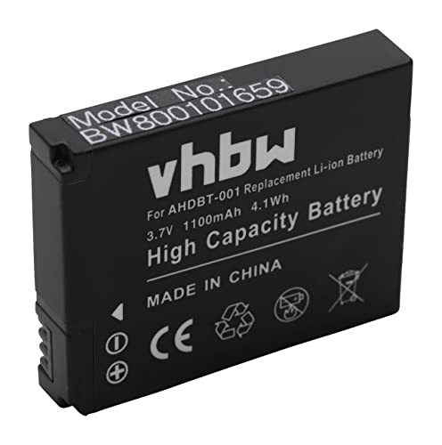 Batterie LI-ION pour GoPro HD Hero, GoPro HD Hero 2 remplaçant AHDBT-001, AHDBT-002