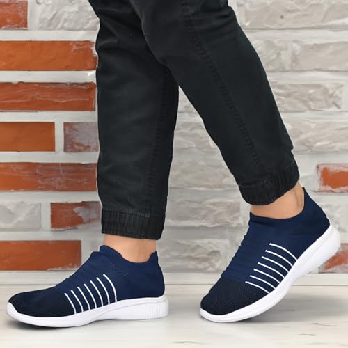 Image of STAPER Running Shoes for Men | Walking & Gym Shoes with Max Cushion Technology | Sneakers Slip On Moccasin Socks Shoes for Men