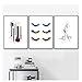 Produktbild Mädchen Make-up Pinsel Wimpern Lockenwickler Wandkunst Leinwand Malerei Poster und Drucke Bilder für Wohnzimmer Dekor -20X28 Zoll No Frame 3Pcs