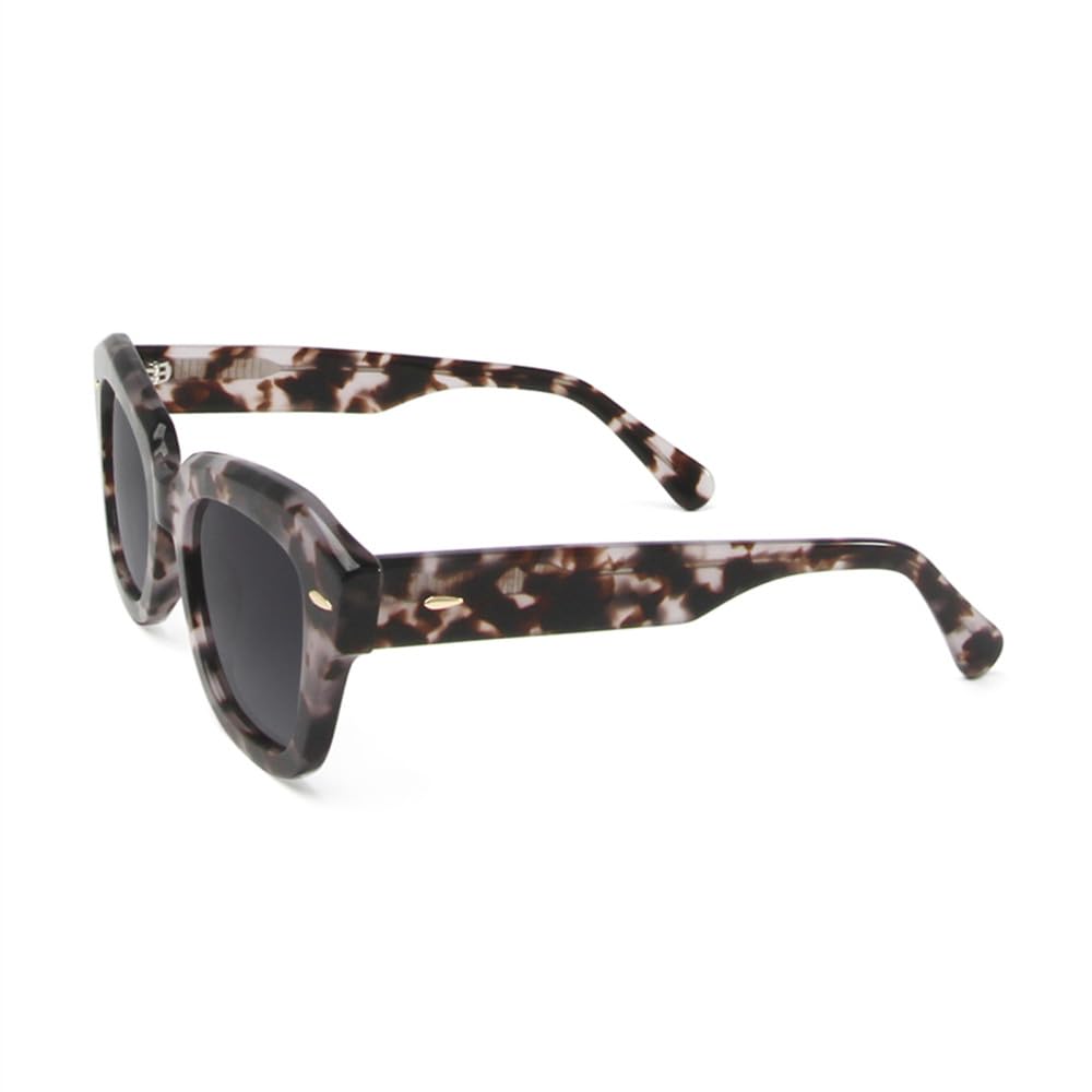 Occhiali da sole Cat Eye in acetato da donna UV400 tonalità polarizzate occhiali da vista da uomo rivetto