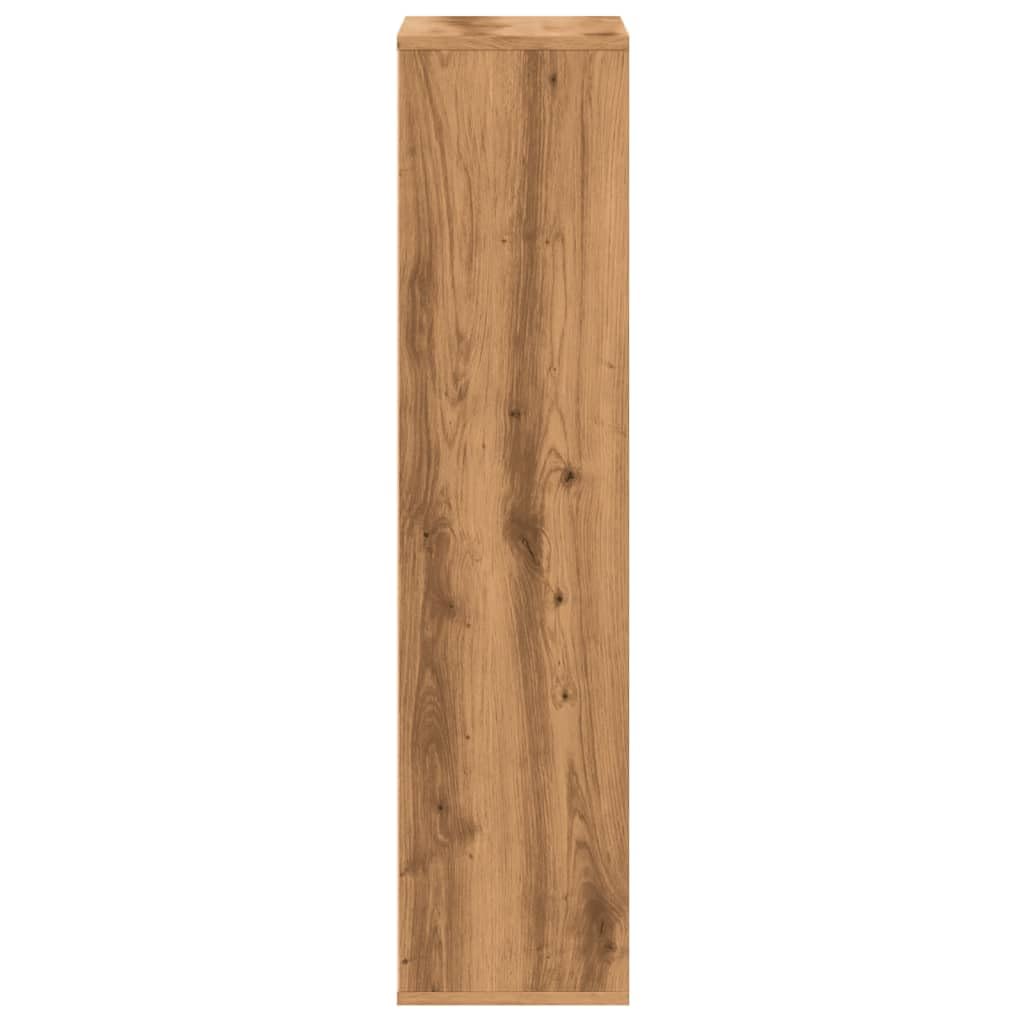 Regał na książki z dębu Artisan, dekoracyjny regał biurowy do biura, 50 x 25 x 105 cm, materiał drewnopochodny