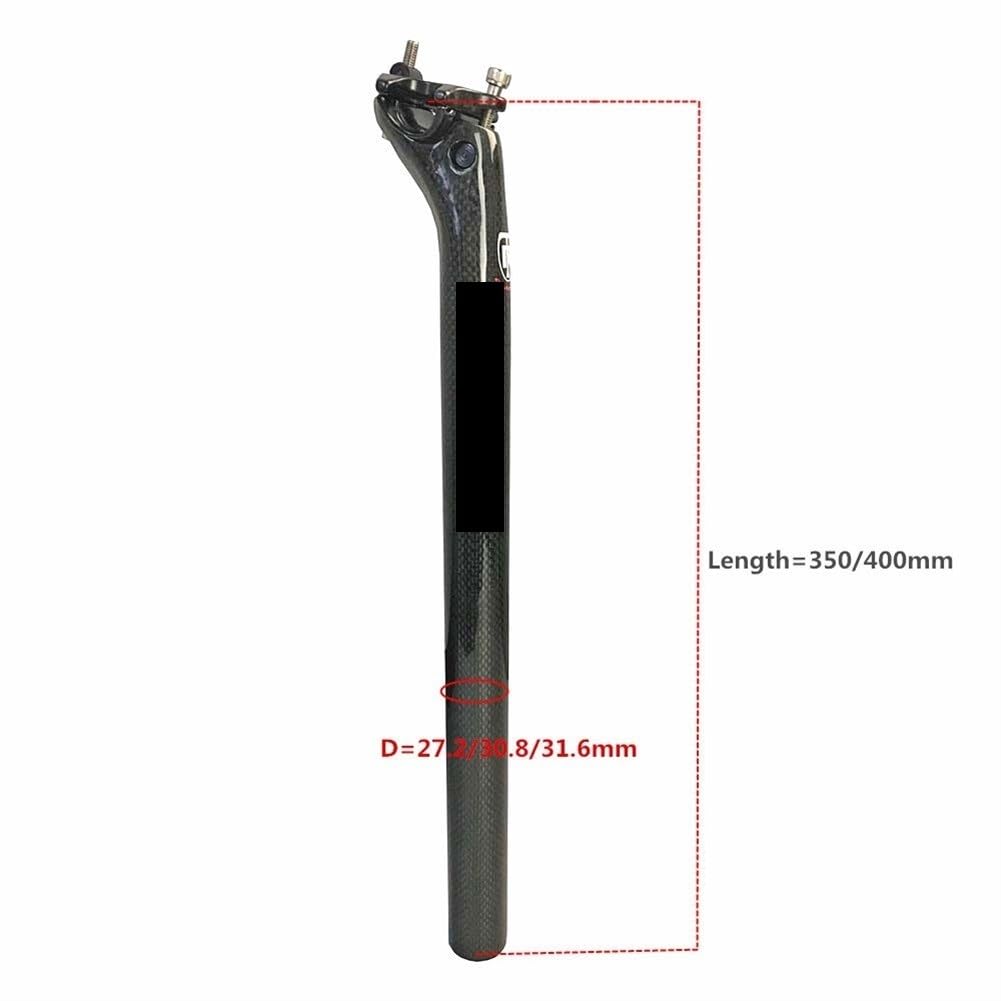 Fahrrad Sattelstange Fahrradsattelstützen Carbon Sattelstütze Fahrradsattelstütze Rennrad Bike Rod 188g 27,2 / 30,8 31,6 Cycling Parts