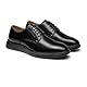 Bruno Marc Herren Anzugschuhe mit Popcornsohlen Schnürhalbschuhe mit weicher Rückfederung Businessschuhe bequem,Size 43,Schwarz,SBOX2402M